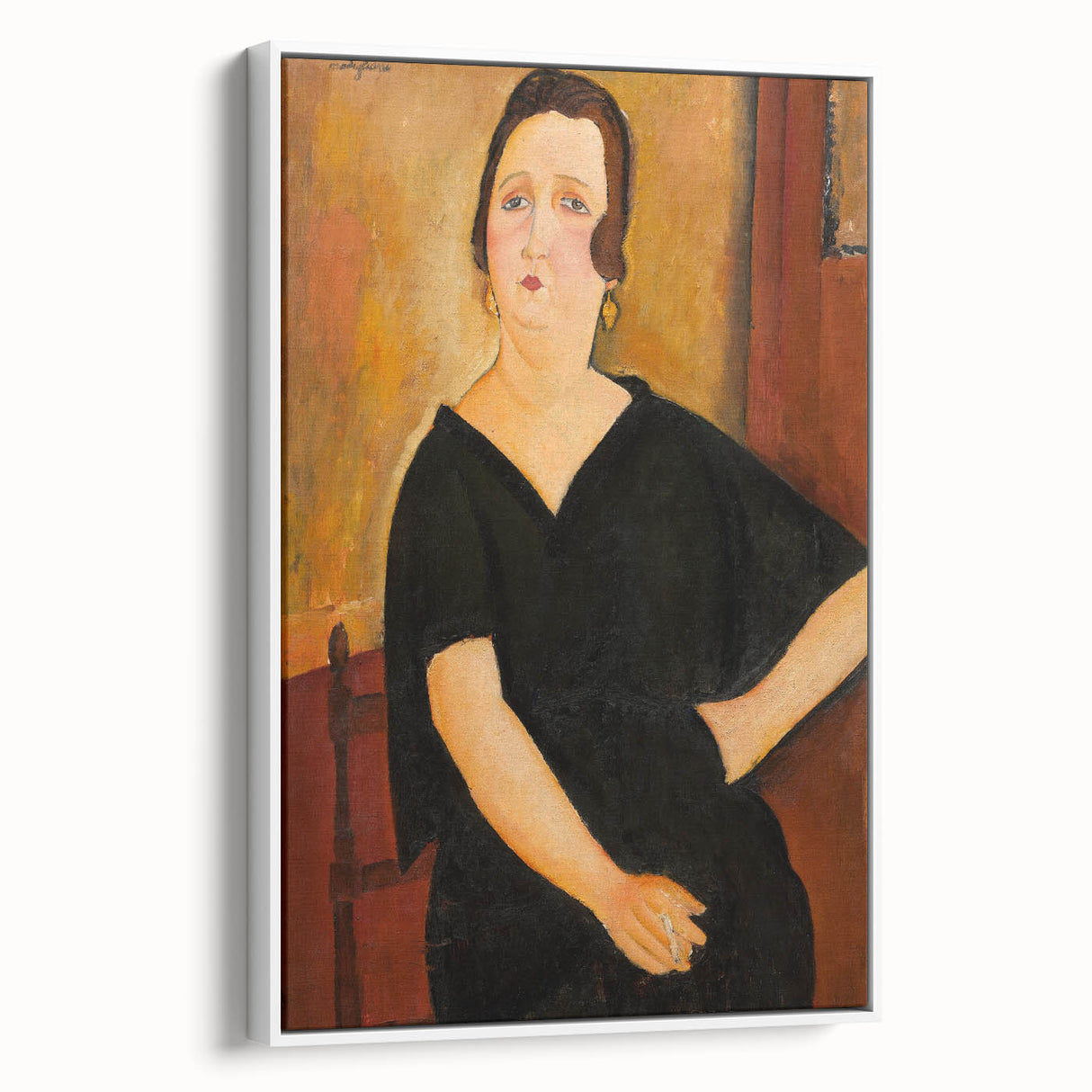 Modern Wall Art - Elegant Portrait of a Lady - Contemporary Art Print