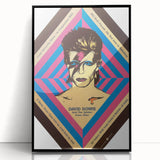 David Bowie Ziggy Stardust Retro Poster - Vintage Concert Art