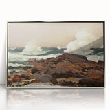 Eastern Point Realism Coastal Art Print - Winslow Homer Ocean Waves, 1900