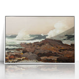 Eastern Point Realism Coastal Art Print - Winslow Homer Ocean Waves, 1900