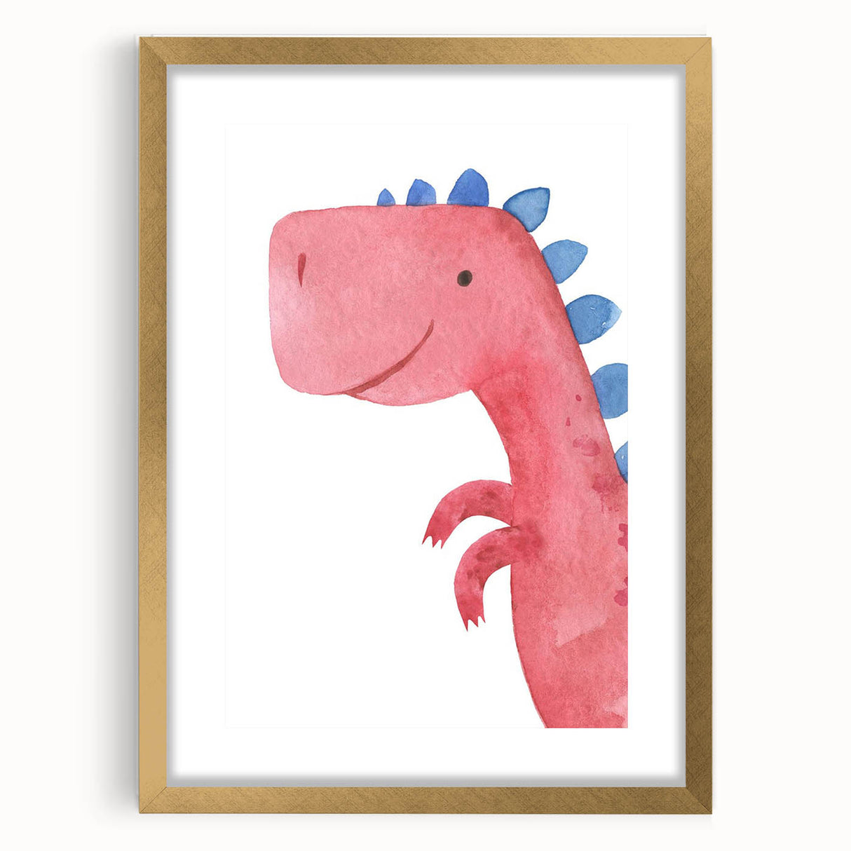 Smiling Dinosaur Boys Room Wall Art – Fun Kids Wall Art Prints
