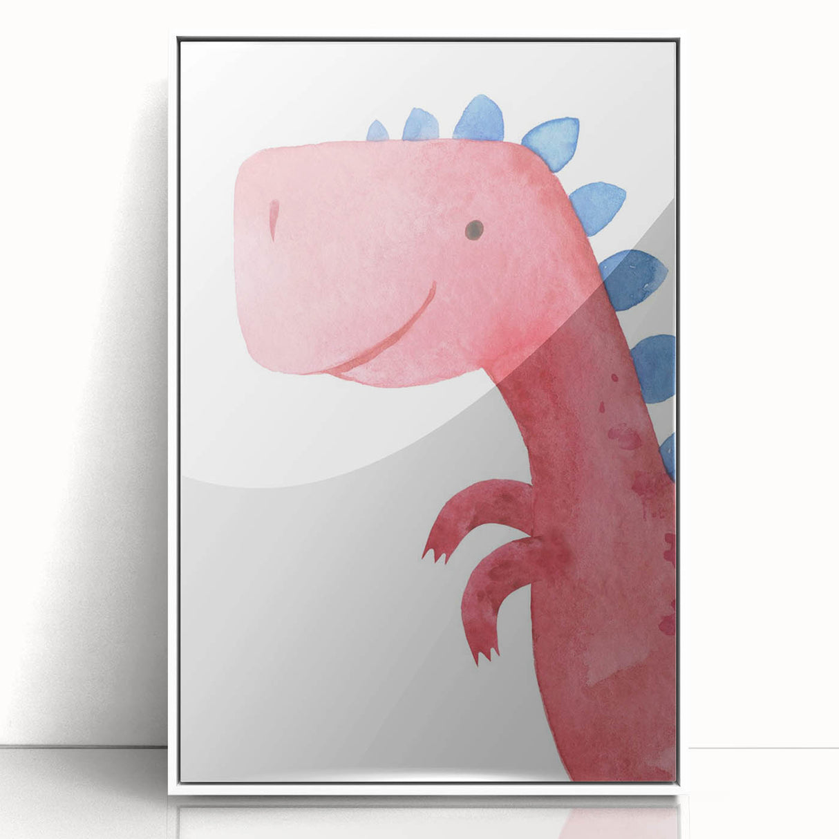 Smiling Dinosaur Boys Room Wall Art – Fun Kids Wall Art Prints