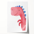 Smiling Dinosaur Boys Room Wall Art – Fun Kids Wall Art Prints