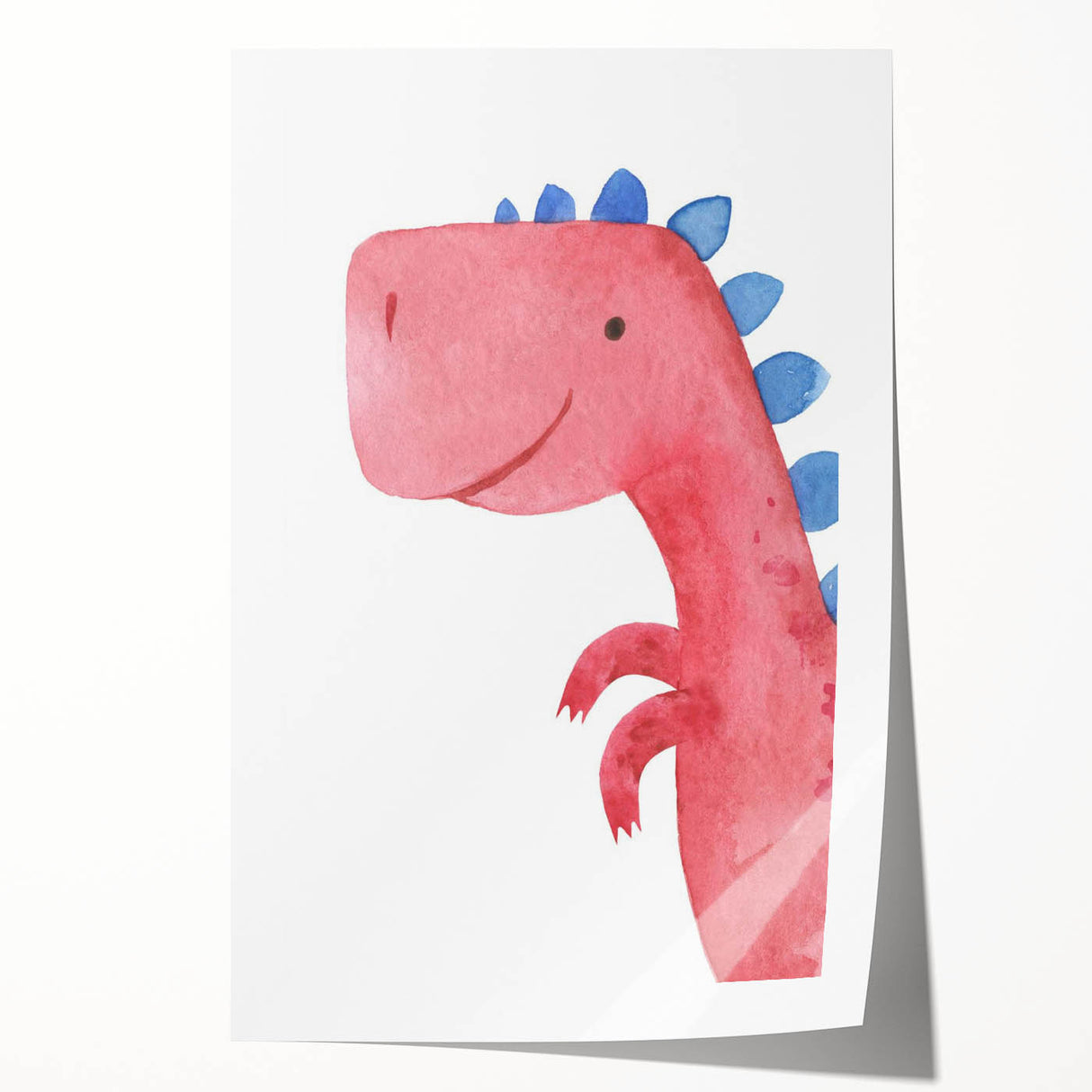 Smiling Dinosaur Boys Room Wall Art – Fun Kids Wall Art Prints