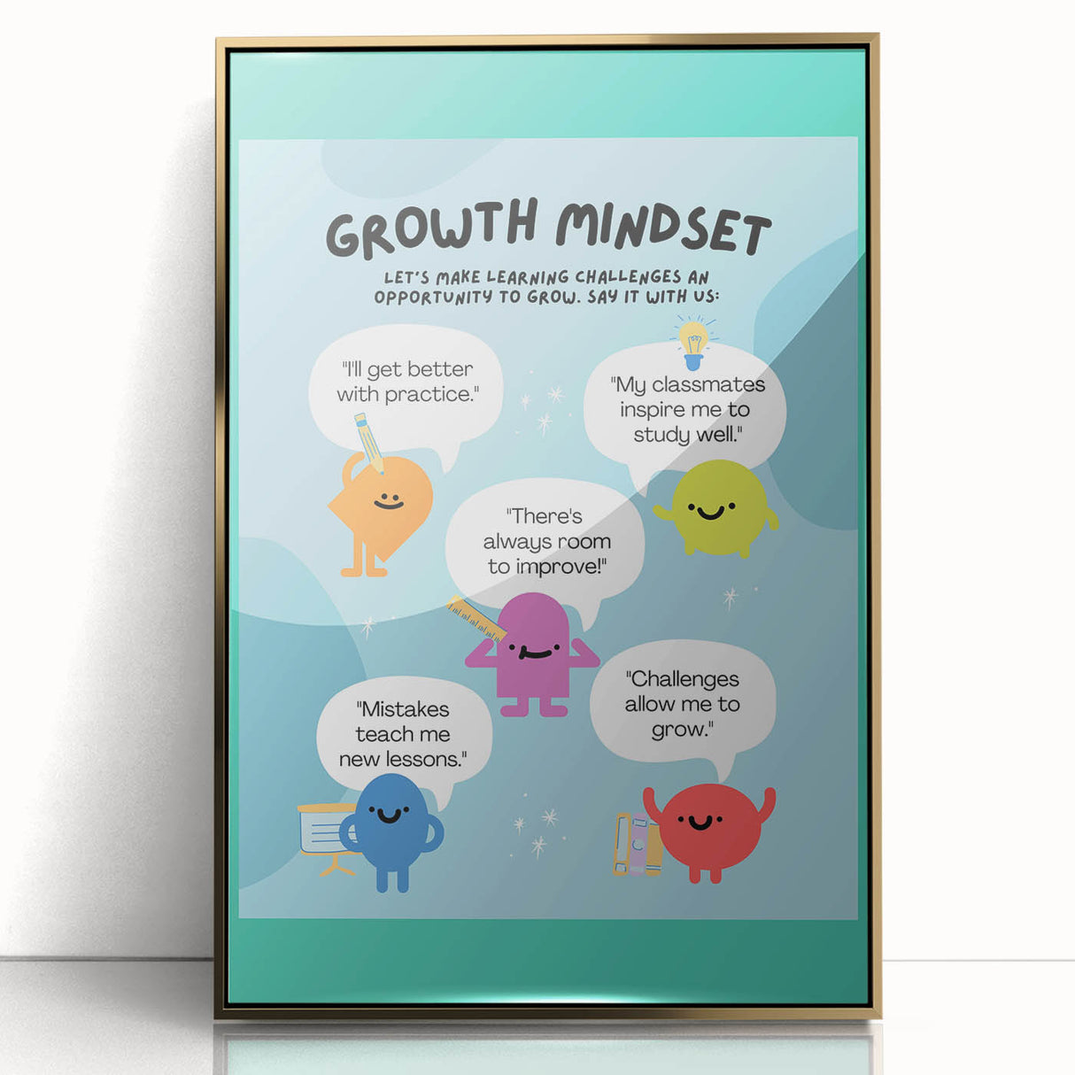 STEM Learning Wall Art - Growth Mindset Educational Print