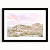 Extra large abstract art print featuring vibrant colors and textured patterns on a black framed canvas.