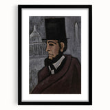 Abstract Modern Art: Dynamic Red, Blue, and Yellow Composition