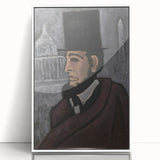 Abstract Modern Art: Dynamic Red, Blue, and Yellow Composition