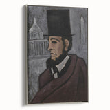 Abstract Modern Art: Dynamic Red, Blue, and Yellow Composition