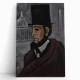 Abstract Modern Art: Dynamic Red, Blue, and Yellow Composition