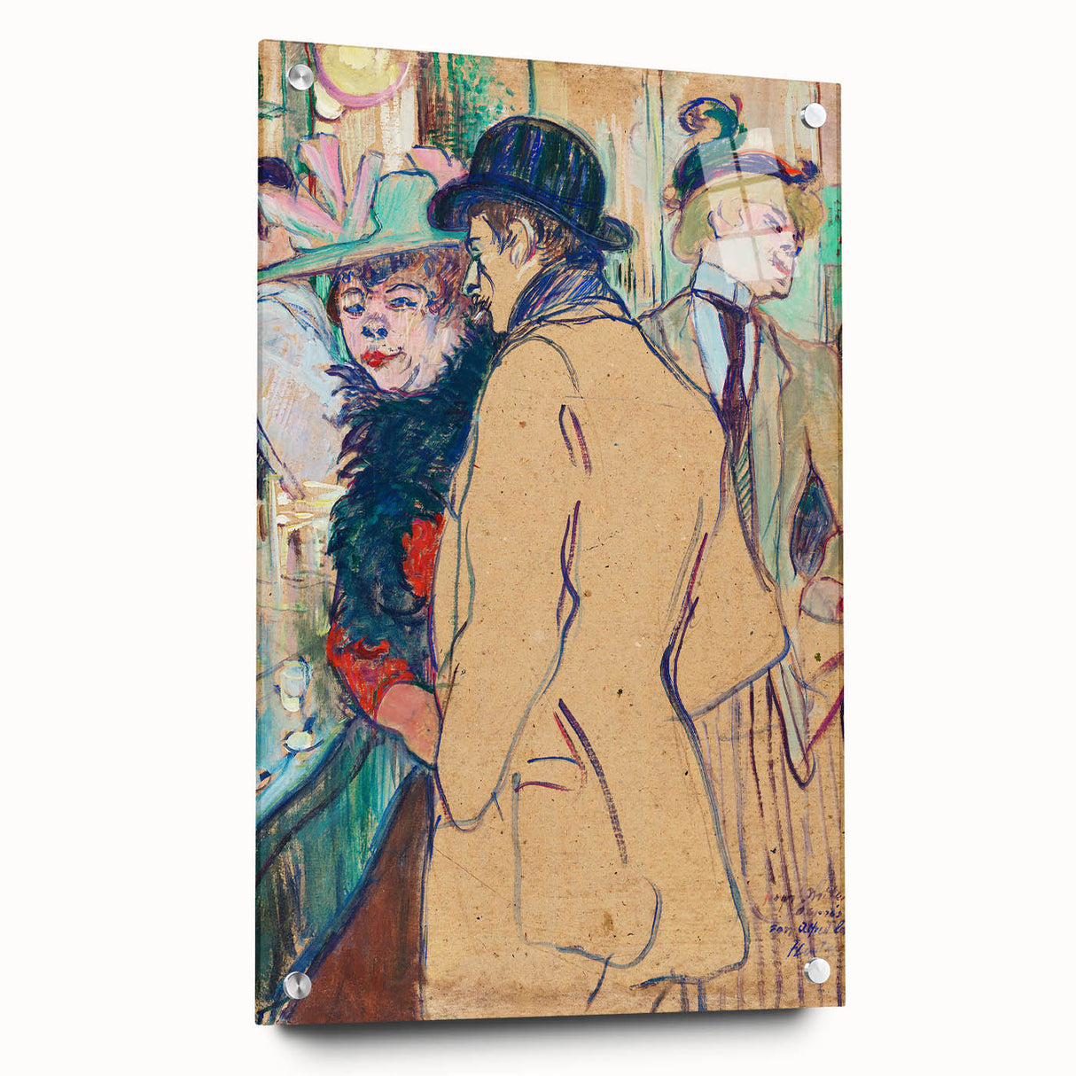 Modern Art Prints: Bold Abstract with Vibrant Red and Gold Strokes