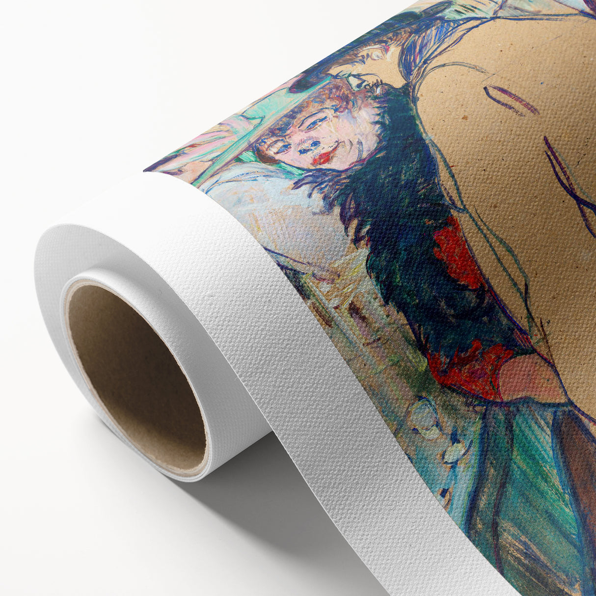 Modern Art Prints: Bold Abstract with Vibrant Red and Gold Strokes