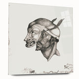 Modern Wall Art – Paul Klee’s "Komiker" in Intricate Monochrome