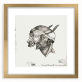 Modern Wall Art – Paul Klee’s "Komiker" in Intricate Monochrome