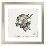 Modern Wall Art – Paul Klee’s "Komiker" in Intricate Monochrome