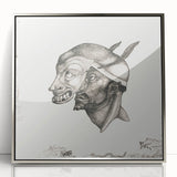 Modern Wall Art – Paul Klee’s "Komiker" in Intricate Monochrome