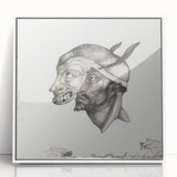 Modern Wall Art – Paul Klee’s "Komiker" in Intricate Monochrome