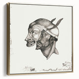 Modern Wall Art – Paul Klee’s "Komiker" in Intricate Monochrome