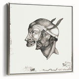 Modern Wall Art – Paul Klee’s "Komiker" in Intricate Monochrome