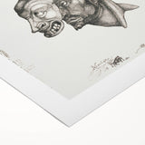 Modern Wall Art – Paul Klee’s "Komiker" in Intricate Monochrome