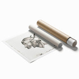 Modern Wall Art – Paul Klee’s "Komiker" in Intricate Monochrome