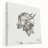 Modern Wall Art – Paul Klee’s "Komiker" in Intricate Monochrome