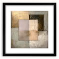Abstract geometric frame with a black matte finish, showcasing a modern design and sharp angles, perfect for contemporary home decor or art displays.