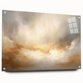 Abstract landscape wall art displayed in an acrylic glass frame, showcasing vibrant colors and intricate details, viewed from the side with visible mounting pins. Perfect for modern home decor, this artwork enhances any space with its contemporary design.