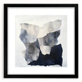 Minimalist Abstract Wall Art – Layered Terrain in Black & Beige