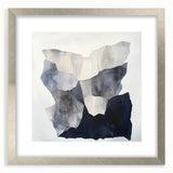 Minimalist Abstract Wall Art – Layered Terrain in Black & Beige