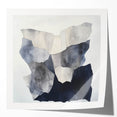 Minimalist Abstract Wall Art – Layered Terrain in Black & Beige