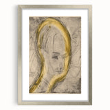 Expressionist Art - Sketch Portrait with Golden Highlights