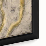 Expressionist Art - Sketch Portrait with Golden Highlights