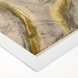 Expressionist Art - Sketch Portrait with Golden Highlights