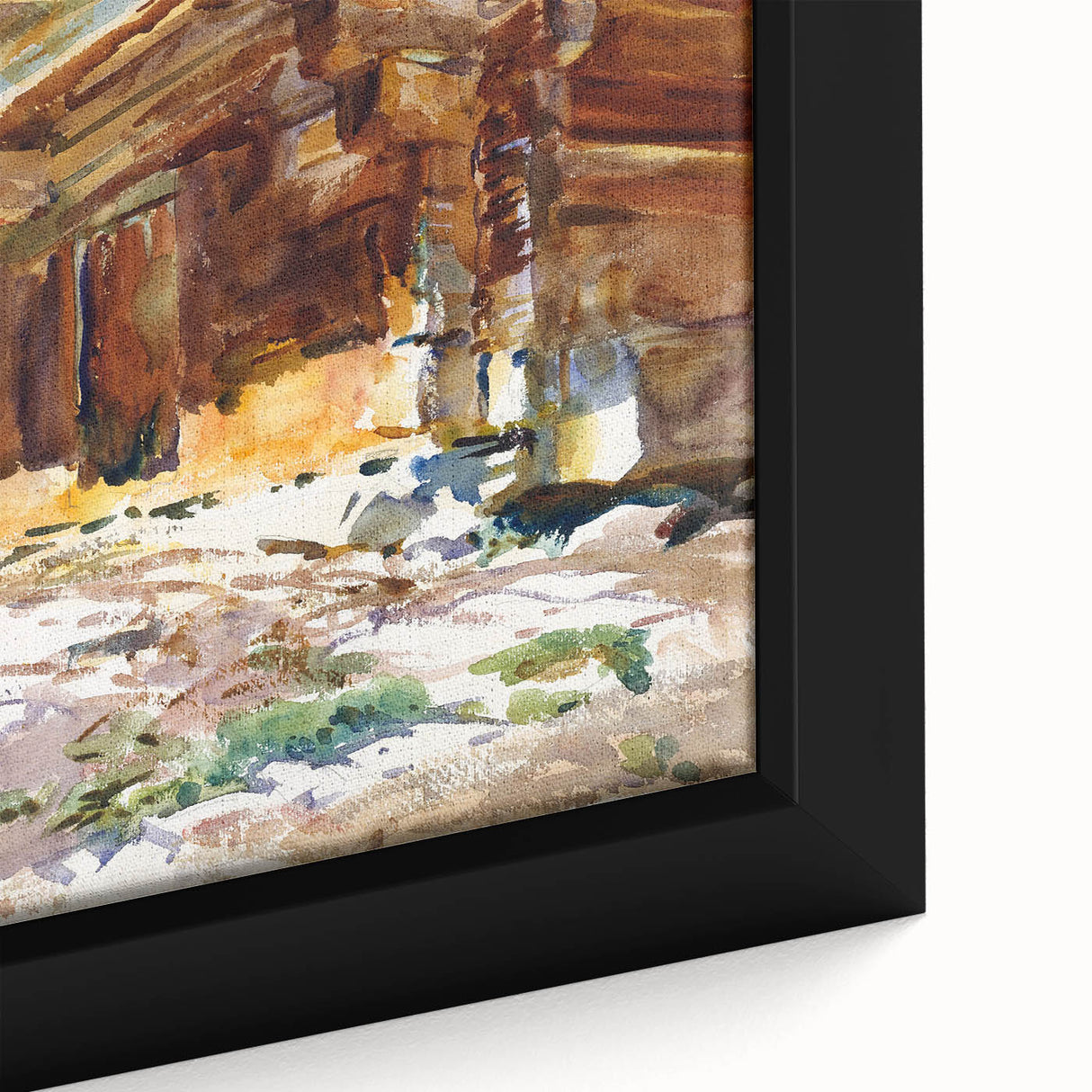 Modern Wall Art - Sunlit Rustic Structure - Contemporary Art Print