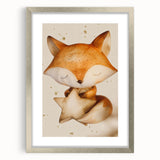Fox with Star - Kids Room Wall Art Canvas and Framed Options