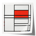 Modern Wall Art – Piet Mondrian’s Composition No. 4 in Red and Blue