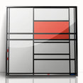 Modern Wall Art – Piet Mondrian’s Composition No. 4 in Red and Blue