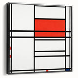 Modern Wall Art – Piet Mondrian’s Composition No. 4 in Red and Blue