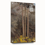 Modern Spruce Forest Wall Art - Abstract Contemporary Art Prints