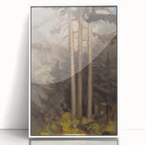 Modern Spruce Forest Wall Art - Abstract Contemporary Art Prints