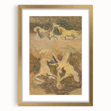 Dynamic Horse Scene Wall Art - Abstract Modern Art Prints