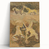 Dynamic Horse Scene Wall Art - Abstract Modern Art Prints