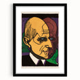 Expressionist Art - Vibrant Dual Portrait with Bold Colors