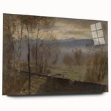 Impressionist Landscape Wall Art - Early Evening River by Mednyánszky