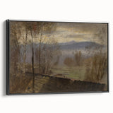 Impressionist Landscape Wall Art - Early Evening River by Mednyánszky