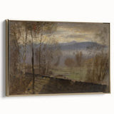Impressionist Landscape Wall Art - Early Evening River by Mednyánszky