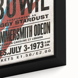 David Bowie Ziggy Stardust Retro Poster - Vintage Concert Art