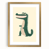 Playful Crocodile Boys Room Wall Art – Fun Kids Wall Art Prints
