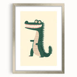 Playful Crocodile Boys Room Wall Art – Fun Kids Wall Art Prints